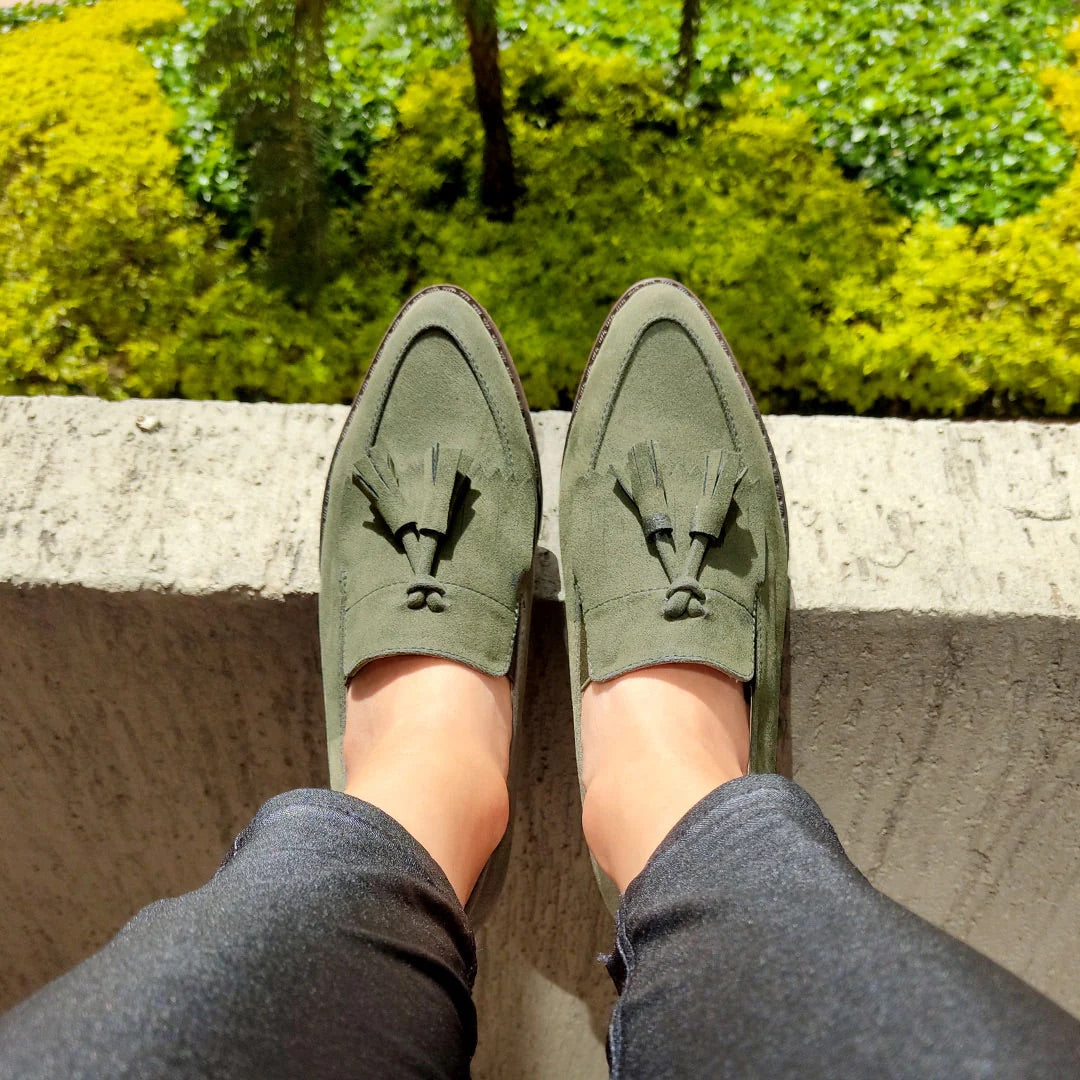 Mocasines Ada Verde Oliva