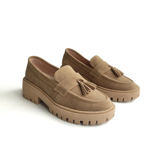 Mocasines Mae Beige
