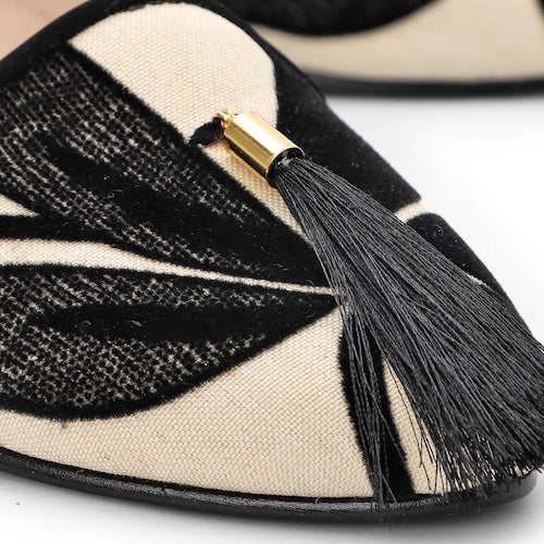 Slippers Olympia Nabril Adorno Negro