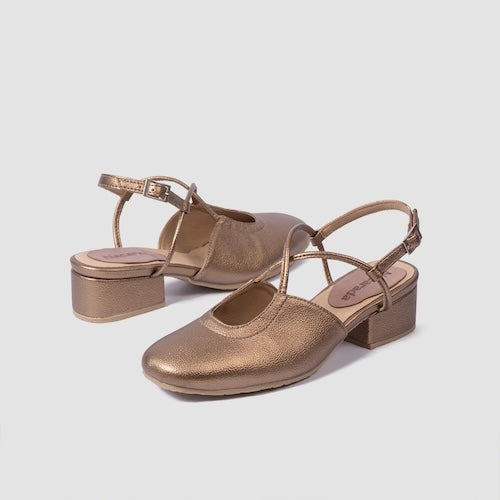 Tacones Espinela Bronce