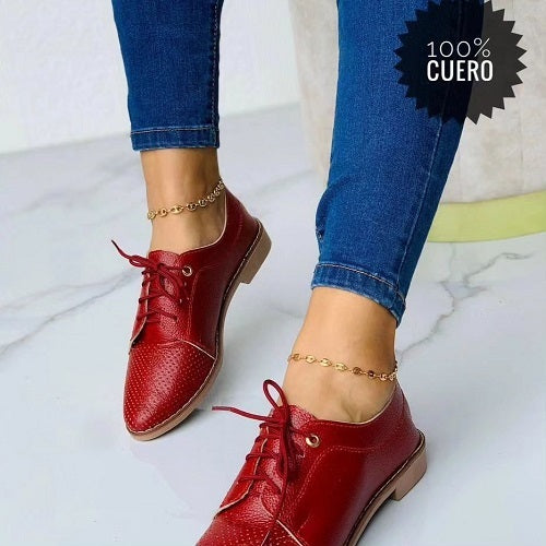 Bolichero en Cuero Rojo