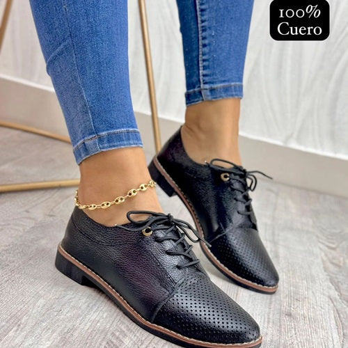 Bolichero en Cuero Negro