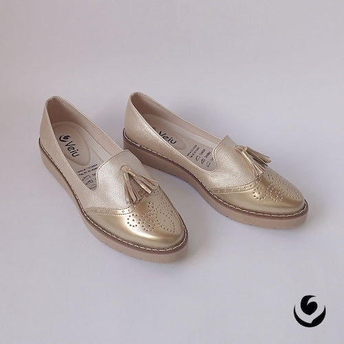 Baletas Charol Champaña