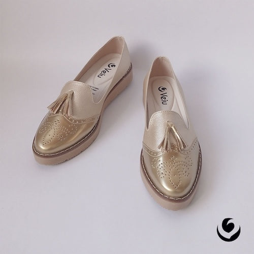 Baletas Charol Champaña