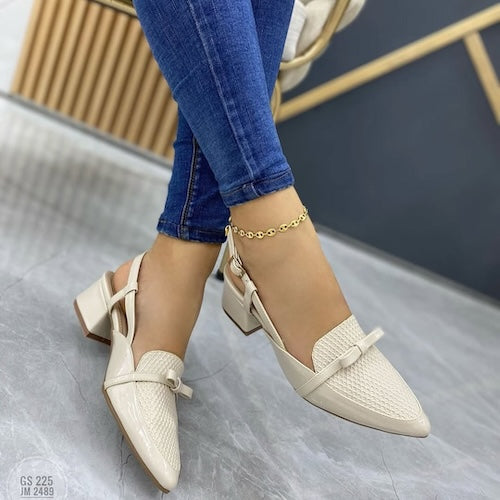 Tacones Beige