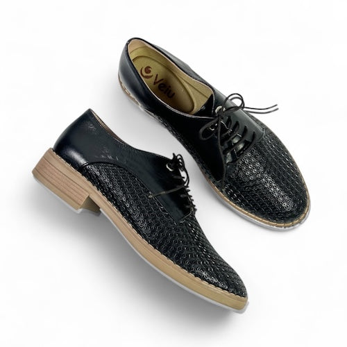 Bolichero en Cuero Negro