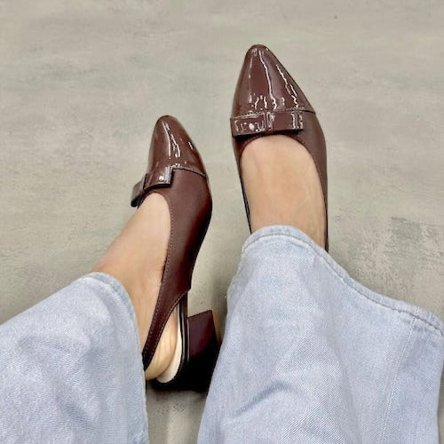 Tacones Cafés Destalonados