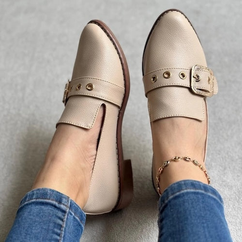 Baletas Cerradas Beige