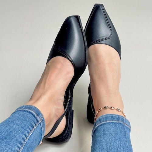 Baletas destalonada Negra