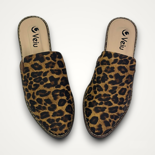 Mules Animalprint Cafe