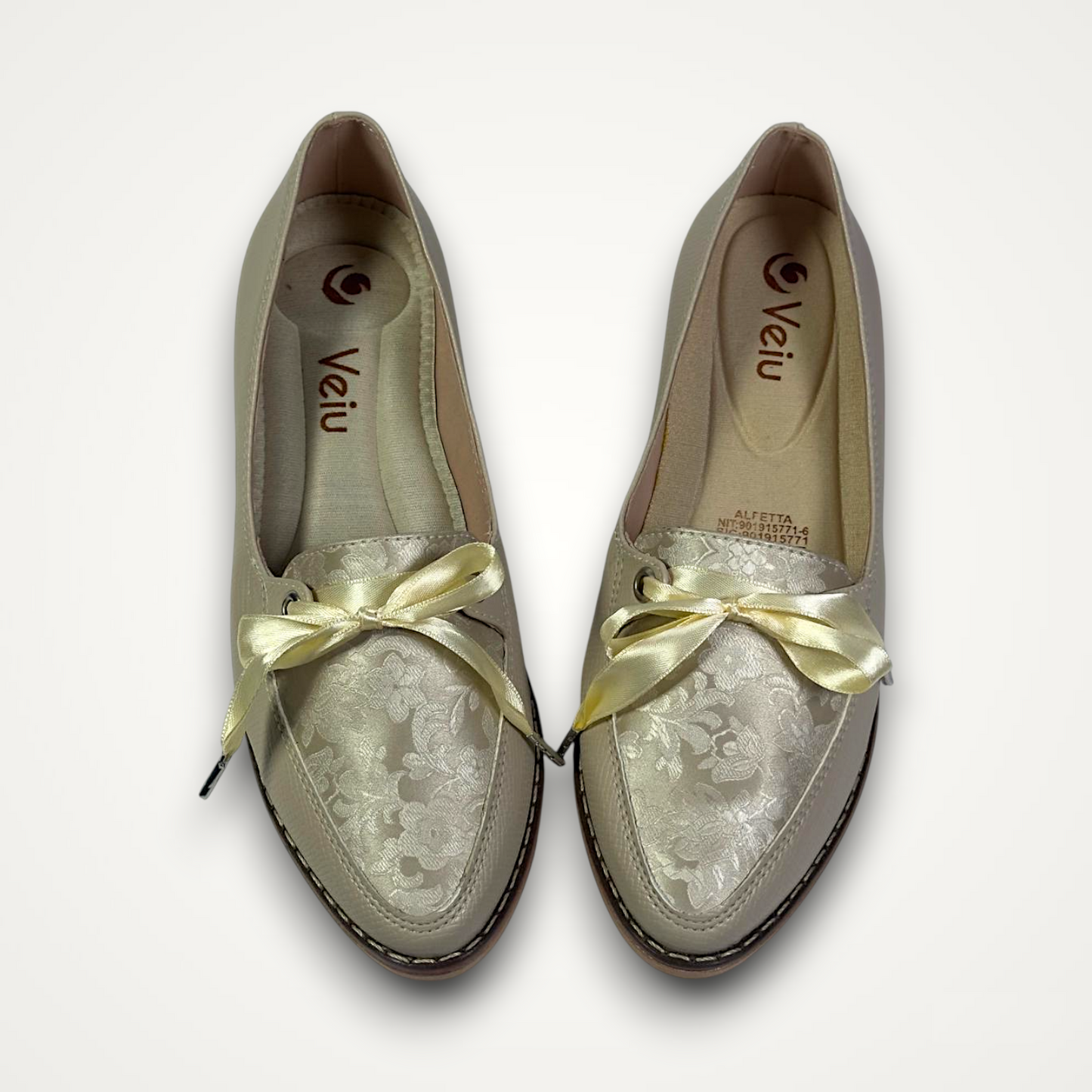 Mocasines Champaña Moño