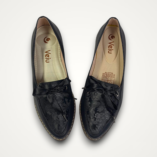 Mocasines Negro Moño
