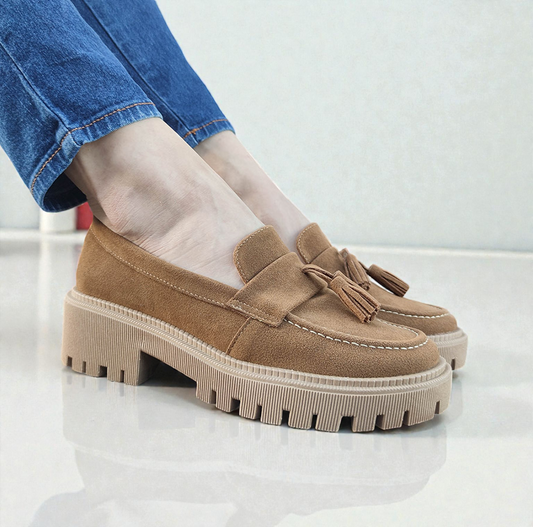 Mocasines Suela Tractor Miel