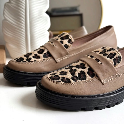 Mocasines Lilu Beige