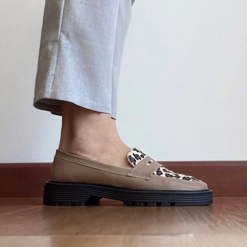 Mocasines Lilu Beige