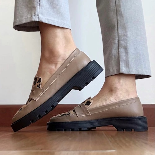 Mocasines Lilu Beige