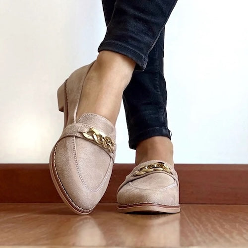 Mocasines Nya Beige