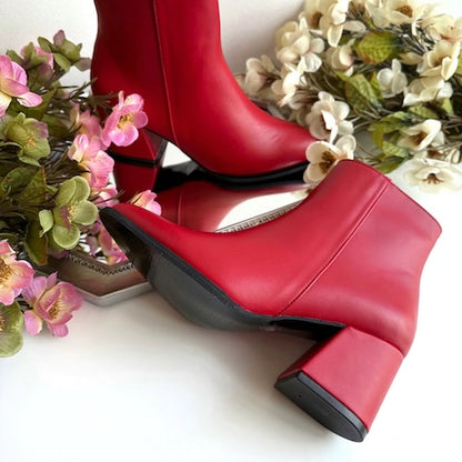 Botines Angie Rojo