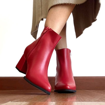 Botines Angie Rojo