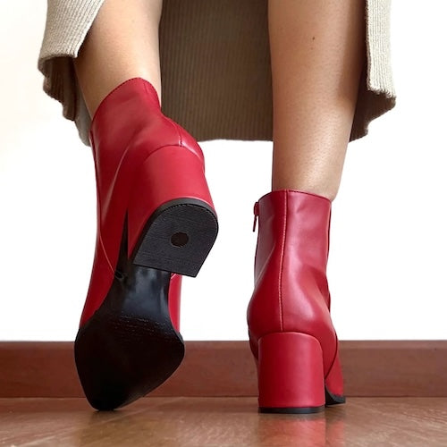 Botines Angie Rojo