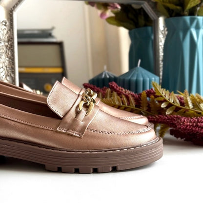 Mocasines Lotti Oro Rosa
