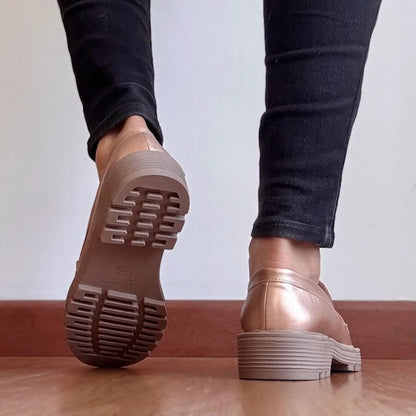 Mocasines Lotti Oro Rosa