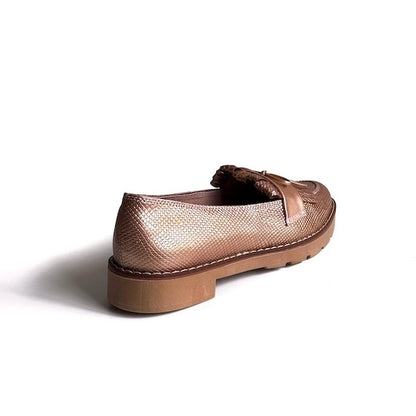 Mocasines Mila Oro Rosa