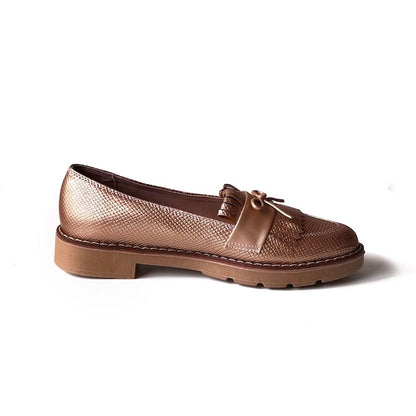 Mocasines Mila Oro Rosa