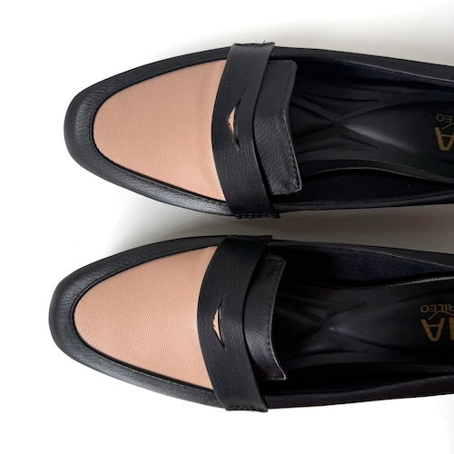 Mocasines Ceci Negro Nude