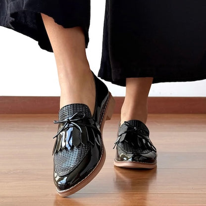 Mocasines Mary Negro