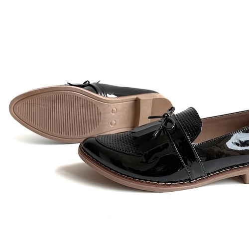 Mocasines Mary Negro