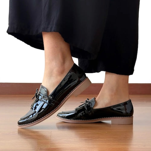 Mocasines Mary Negro