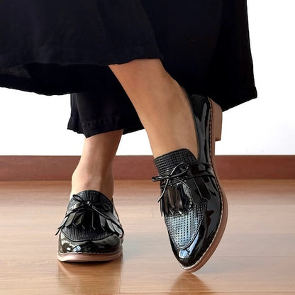 Mocasines Mary Negro