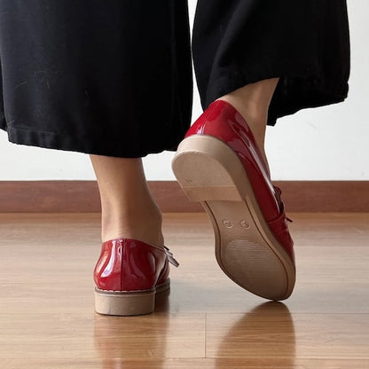 Mocasines Mary Rojo