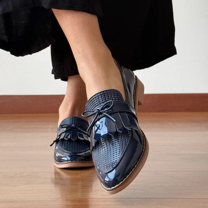 Mocasines Mary Azul