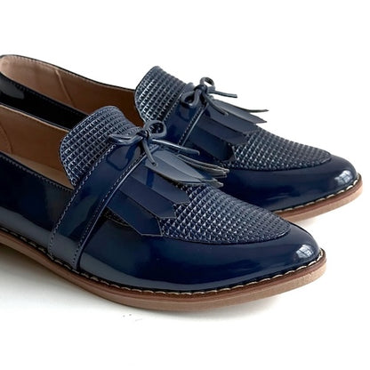 Mocasines Mary Azul