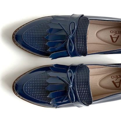 Mocasines Mary Azul
