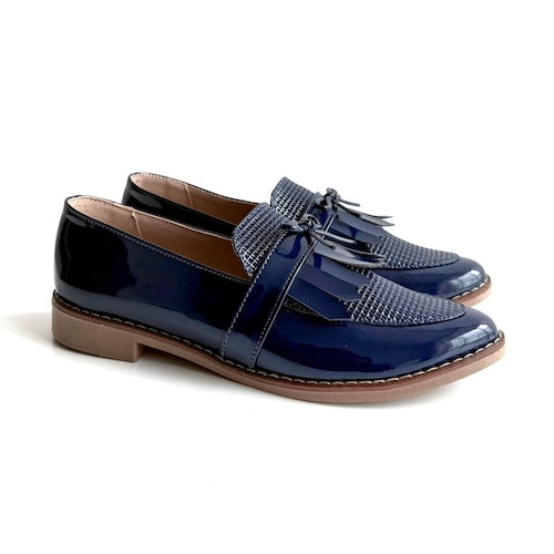 Mocasines Mary Azul