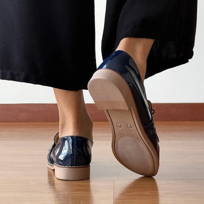 Mocasines Mary Azul