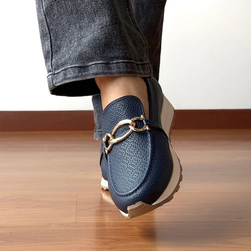 Mocasines Dana Azul