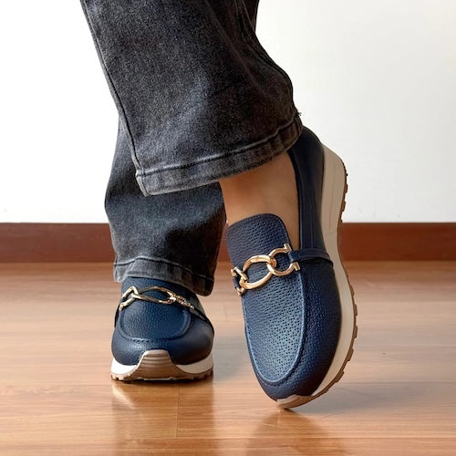 Mocasines Dana Azul