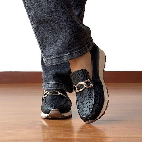 Mocasines Dana Negro