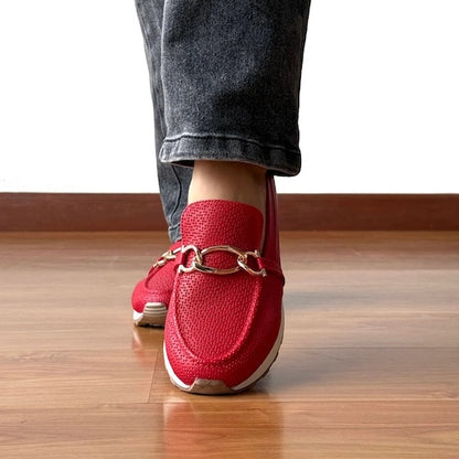 Mocasines Dana Rojo