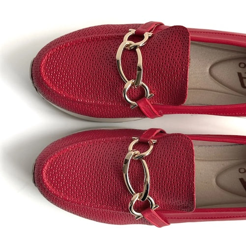 Mocasines Dana Rojo