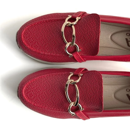 Mocasines Dana Rojo