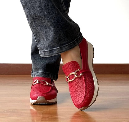 Mocasines Dana Rojo