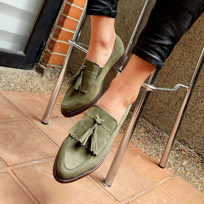Mocasines Ada Verde Oliva