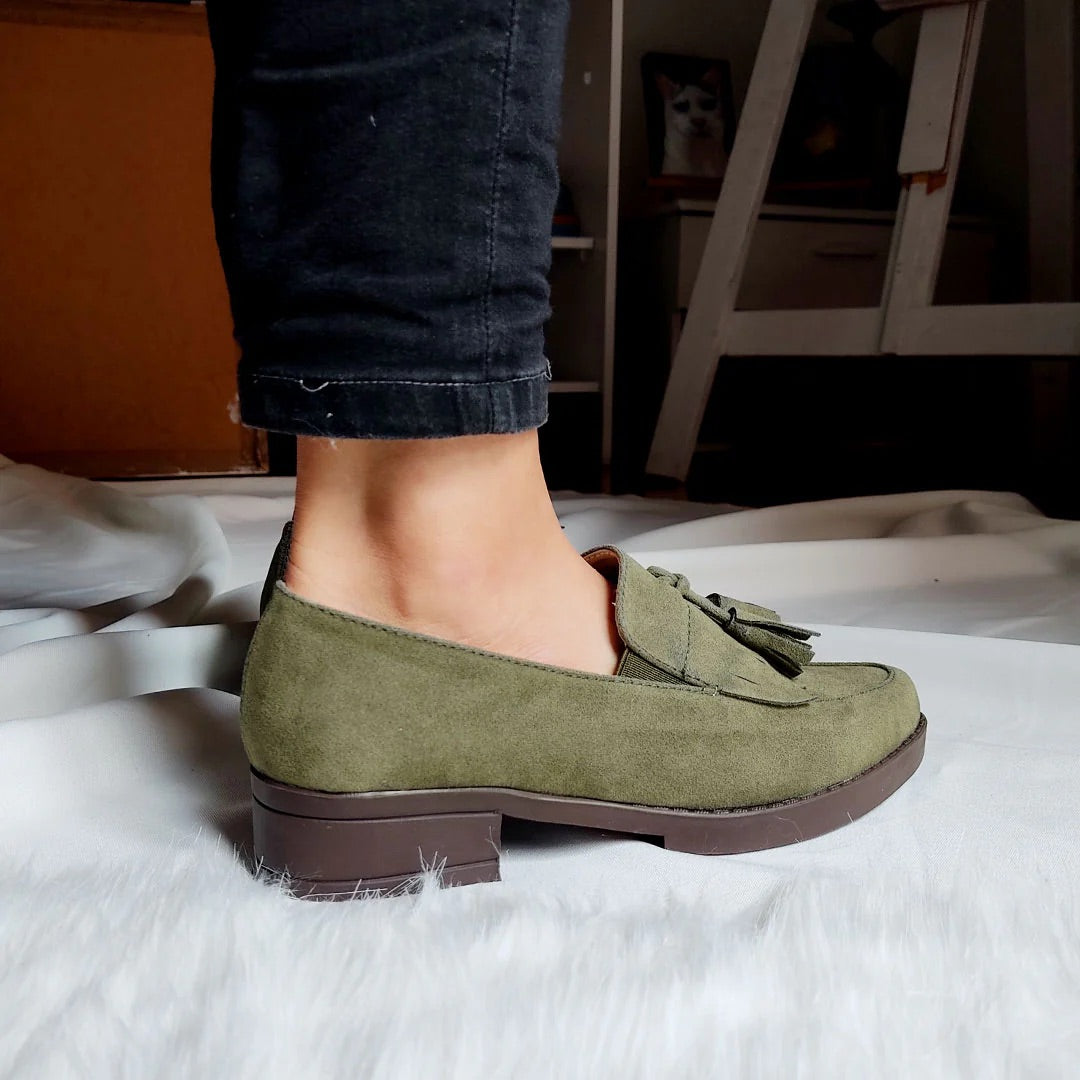 Mocasines Ada Verde Oliva