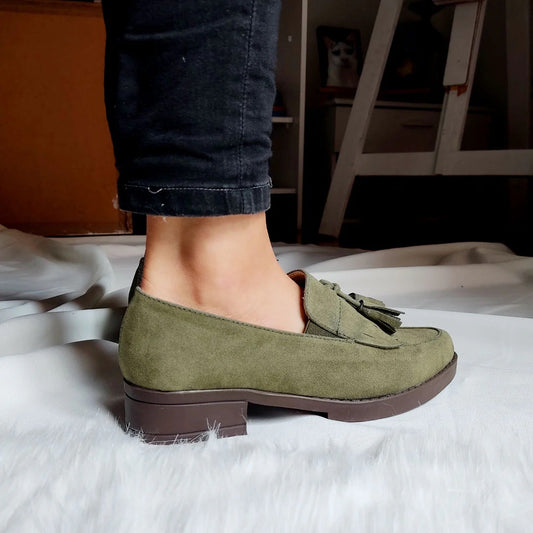 Mocasines Ada Verde Oliva