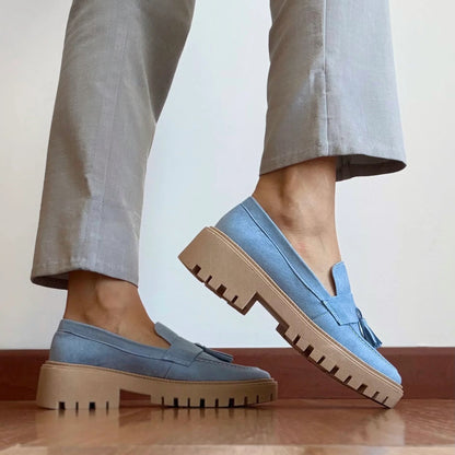 Mocasines Mae Azul